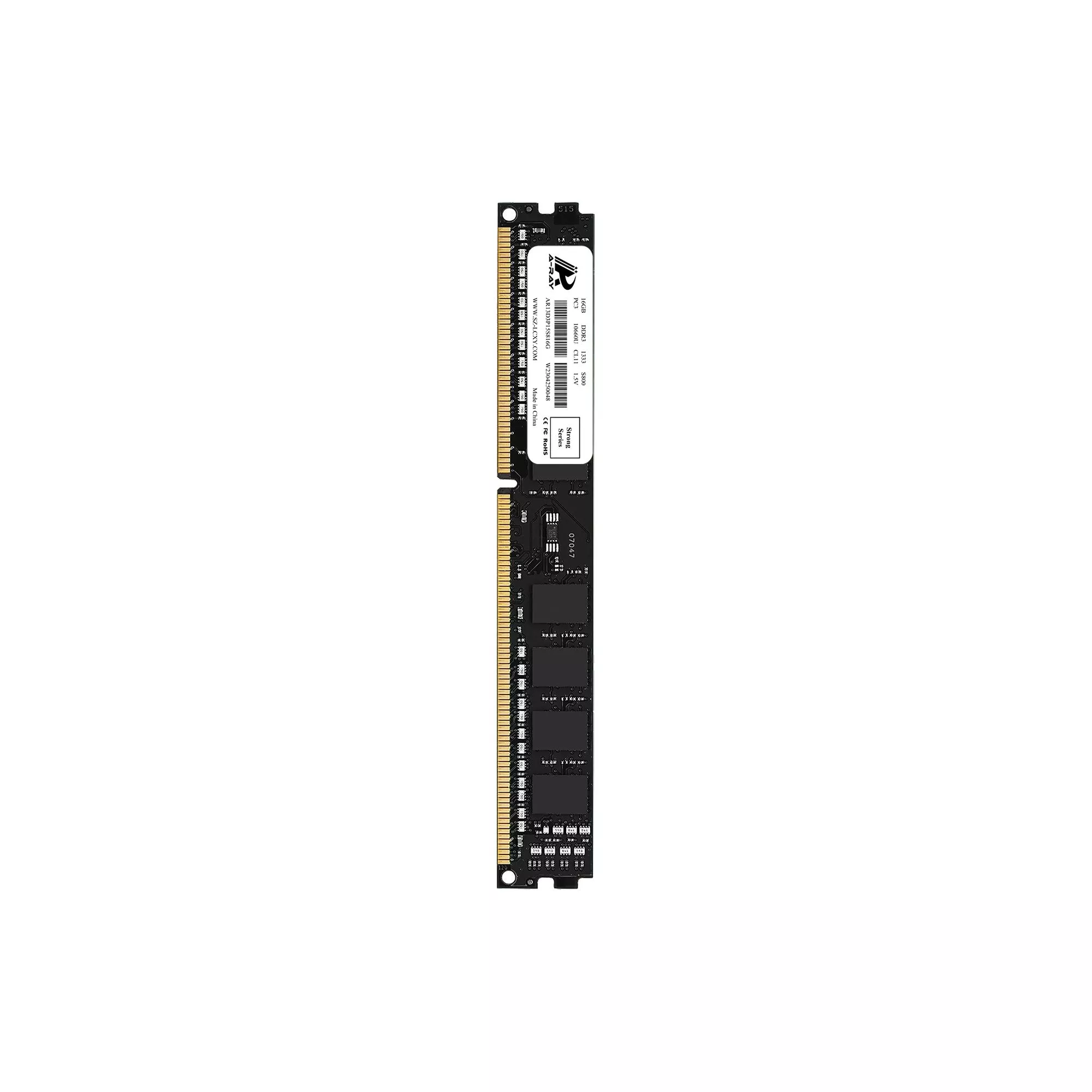 Ram A-Ray 16GB DDR3 Bus 1333 Mhz Desktop S800 10,660 MB/s P/N: AR13D3P15S816G