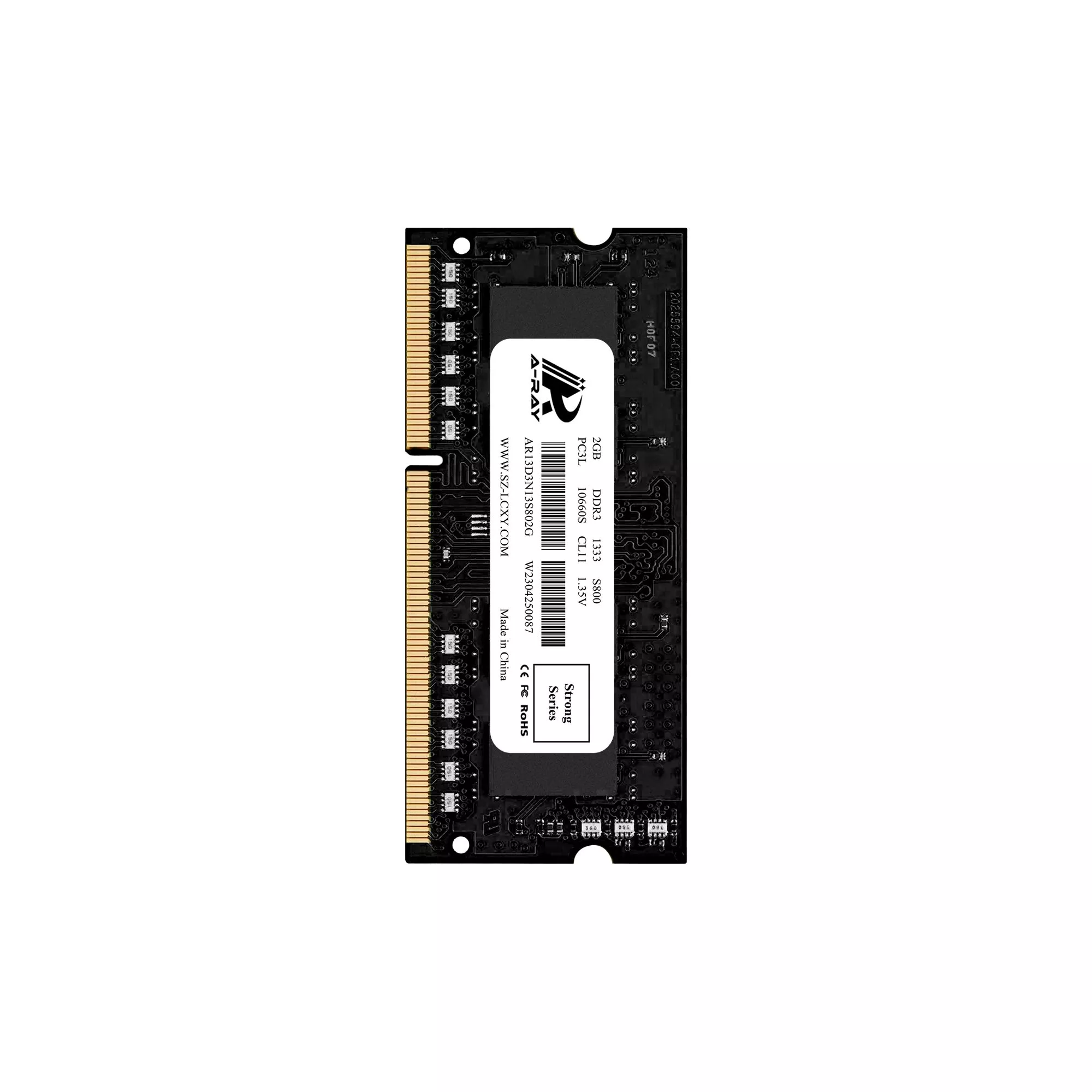 Ram A-Ray 2GB DDR3 Bus 1333 Mhz Laptop S800 10,660 MB/s P/N: AR13D3N13S802G