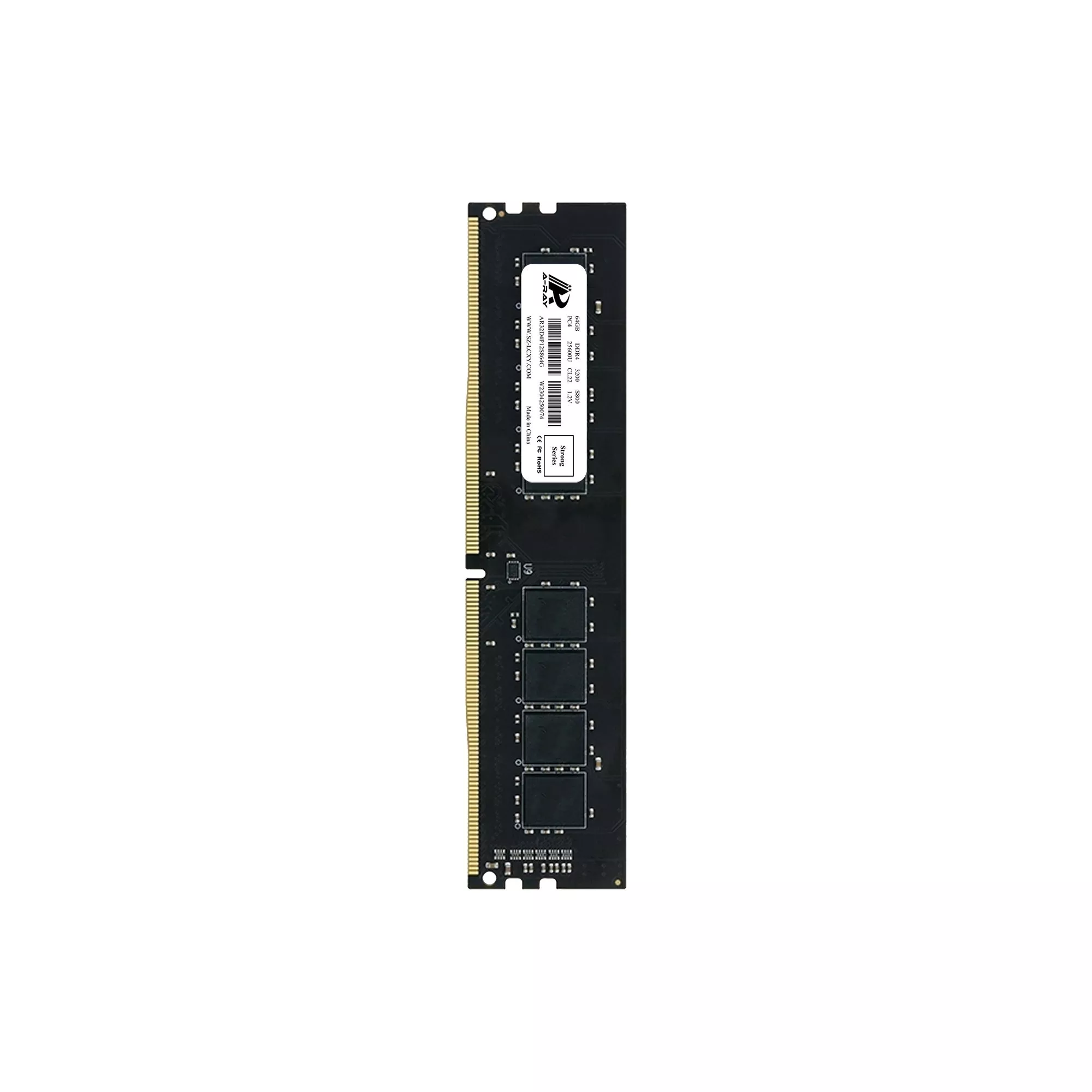 Bộ nhớ trong Ram A-Ray 64GB DDR4 Bus 3200 Mhz Desktop S800 25600 MB/s P/N: AR32D4P12S864G