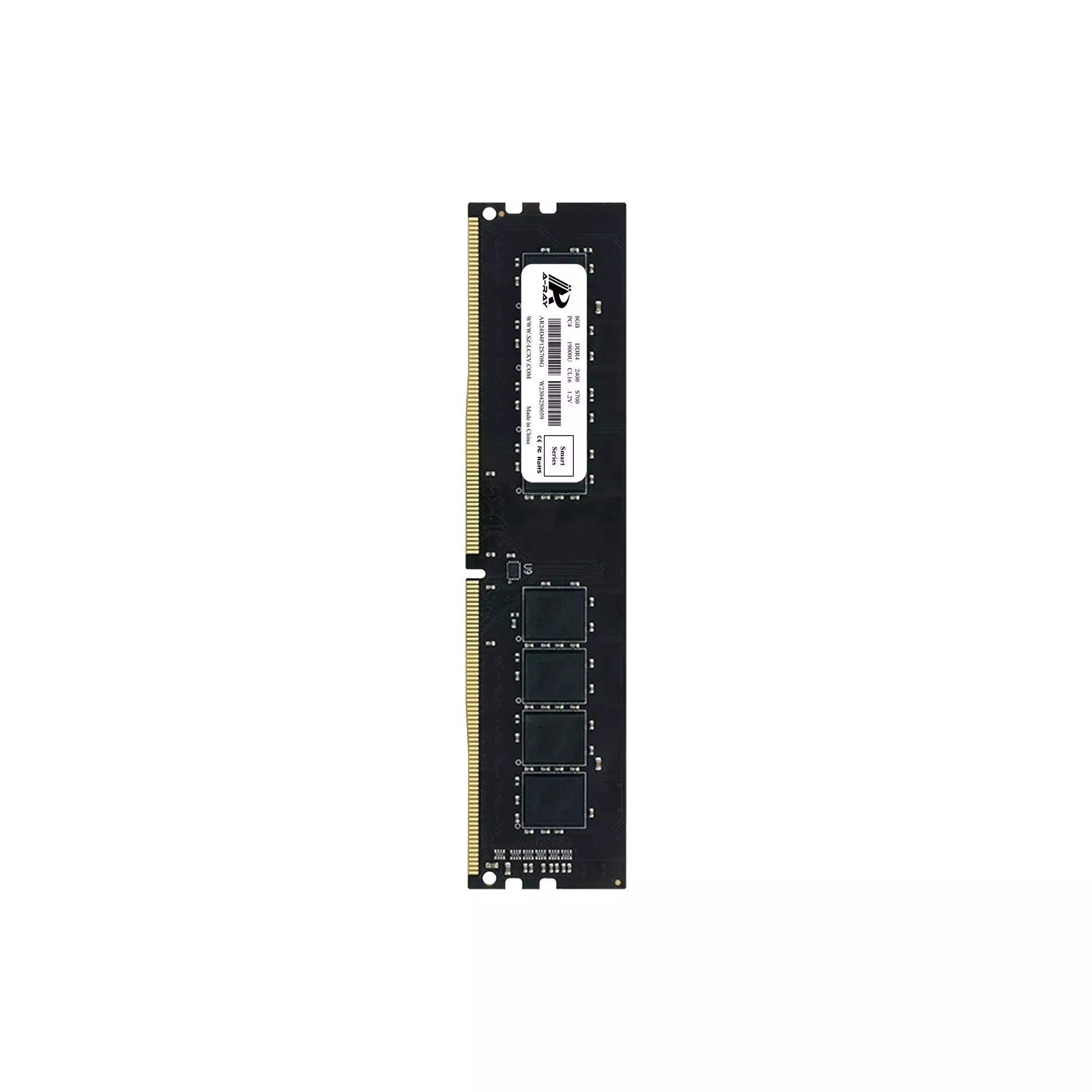 Bộ nhớ trong Ram A-Ray 8GB DDR4 Bus 2400 Mhz Desktop S700 19200 MB/s P/N: AR24D4P12S708G