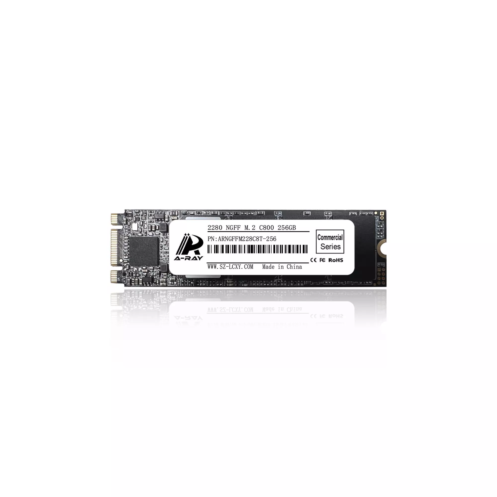 Ổ cứng SSD 256GB A-RAY 2280 NGFF M.2 6GBps C800 Commercial Series