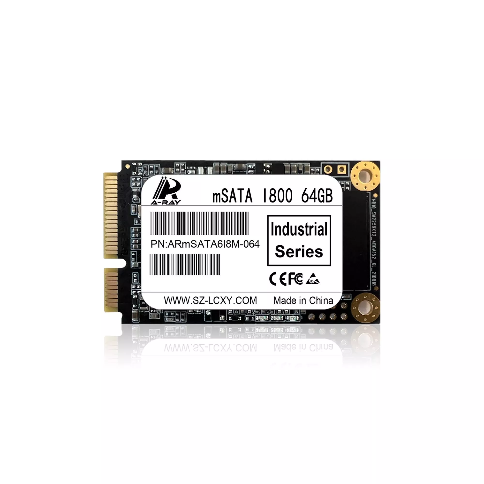 Ổ cứng SSD 64GB A-RAY mSata 6GBps I800 Industrial Series