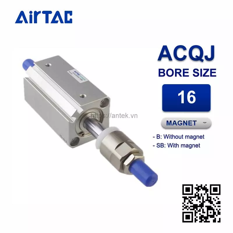 ACQJ16x25-20B Xi lanh Airtac Compact cylinder