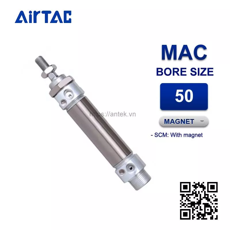 MAC50x25SCM Airtac Xi lanh mini