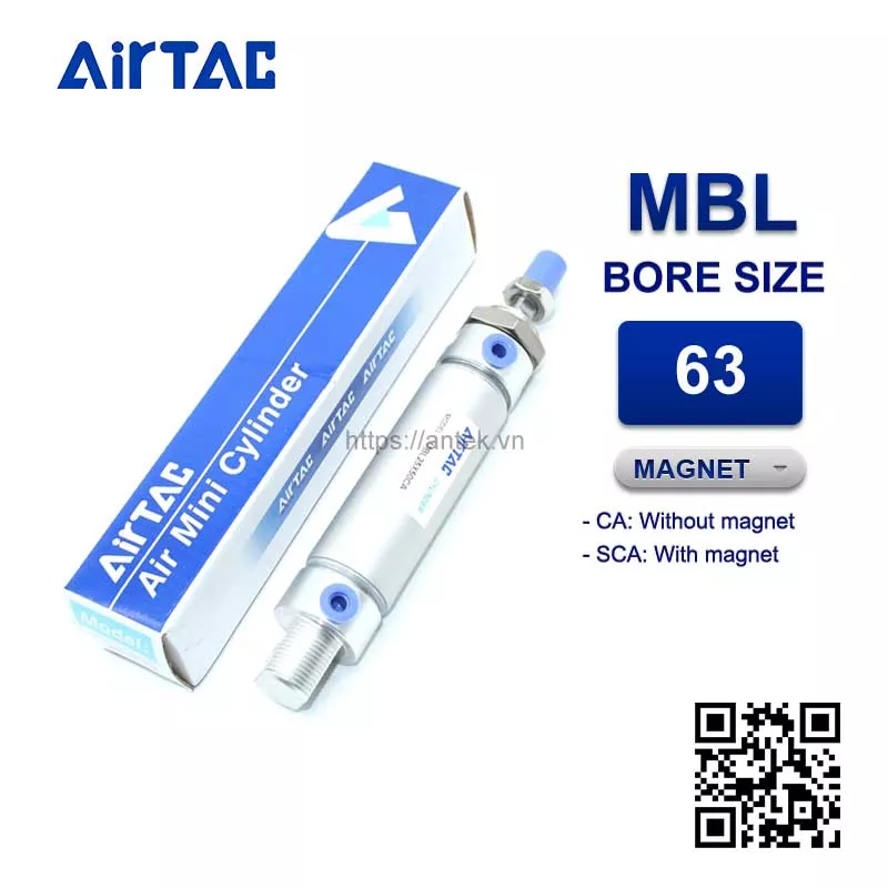 MBL63x450SCA Airtac Xi lanh mini