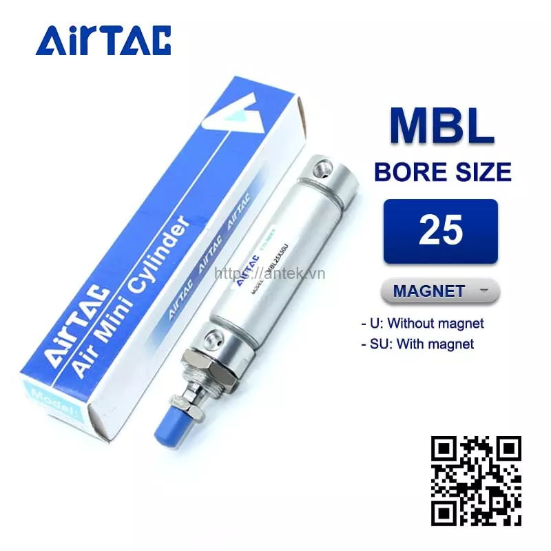 MBL25x125U Airtac Xi lanh mini