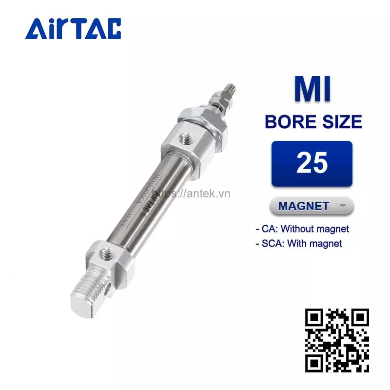 MI25x25CA Xi lanh mini Airtac