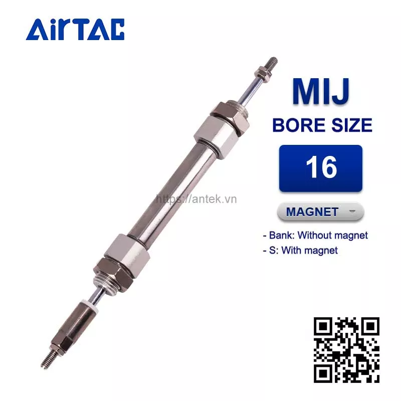 MIJ16x60-40S Xi lanh mini Airtac