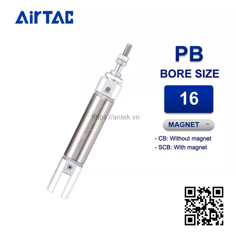 PB16x40SCB Xi lanh Airtac Pen size Cylinder