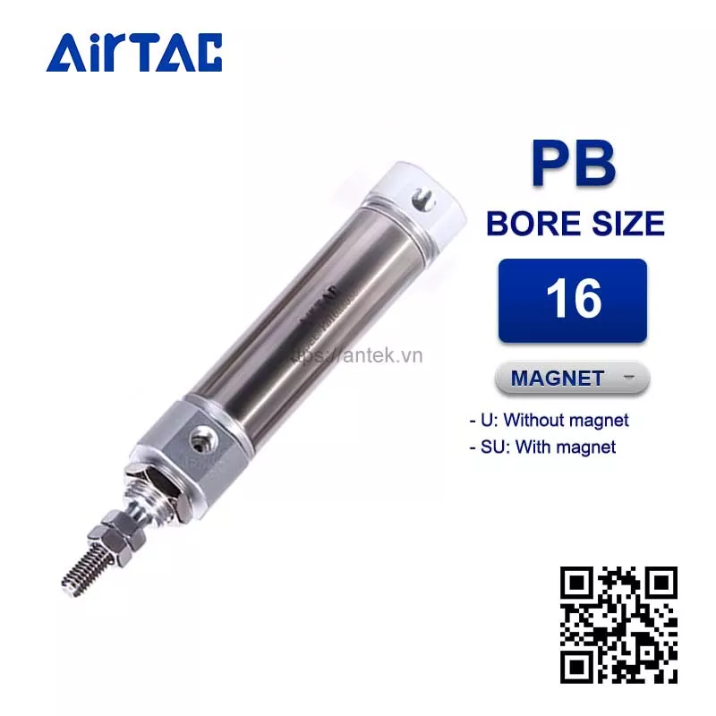 PB16x10U Xi lanh Airtac Pen size Cylinder