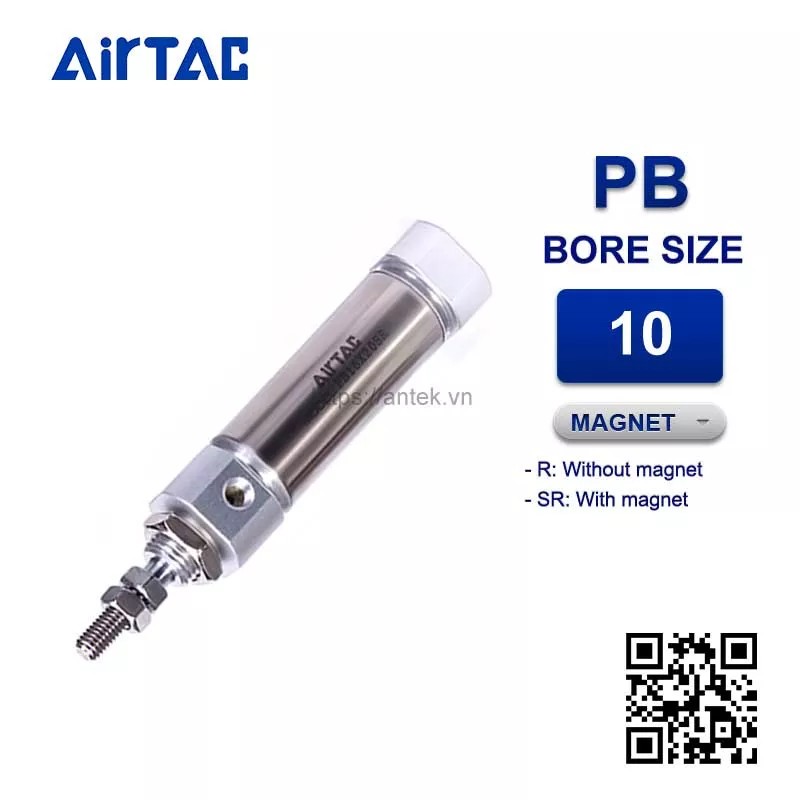 PB10x10R Xi lanh Airtac Pen size Cylinder