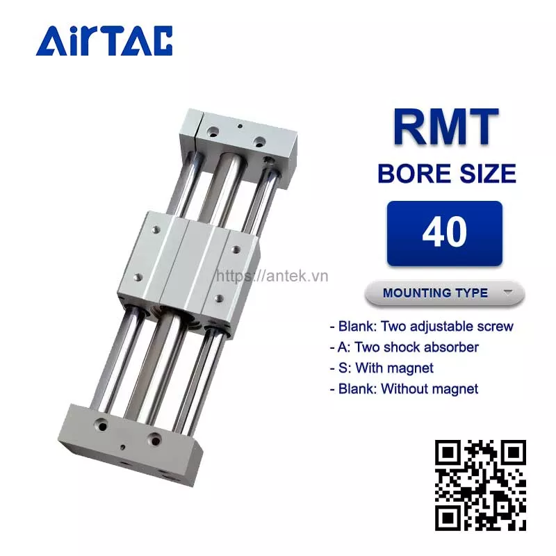 RMT40x1000 Xi lanh Airtac Rodless magnetic cylinders