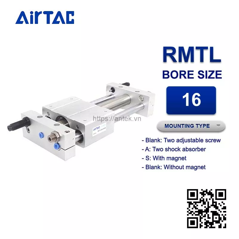 RMTL16x450A Xi lanh Airtac Rodless magnetic cylinders