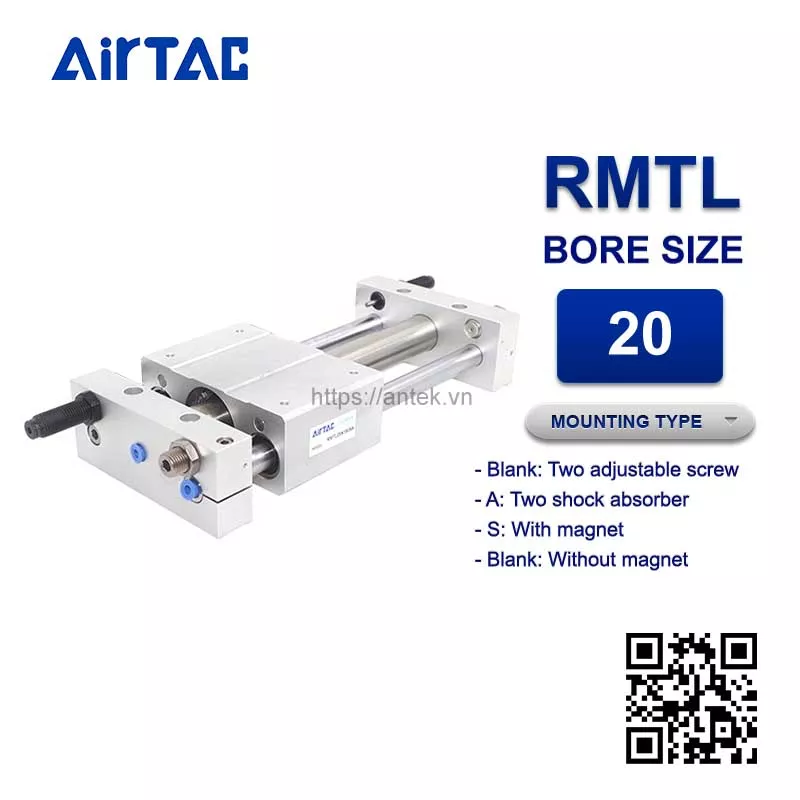RMTL20x1100A Xi lanh Airtac Rodless magnetic cylinders
