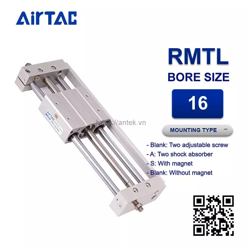 RMTL16x200S Xi lanh Airtac Rodless magnetic cylinders