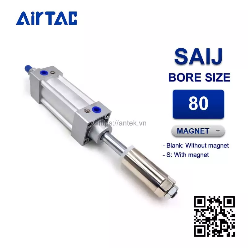 SAIJ80x150-50S Xi lanh tiêu chuẩn Airtac