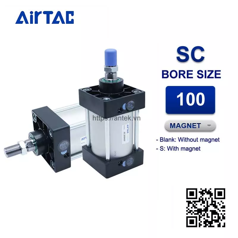 SC100x400S Xi lanh tiêu chuẩn Airtac
