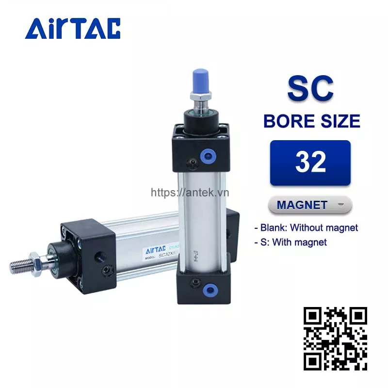 SC32x75S Xi lanh tiêu chuẩn Airtac