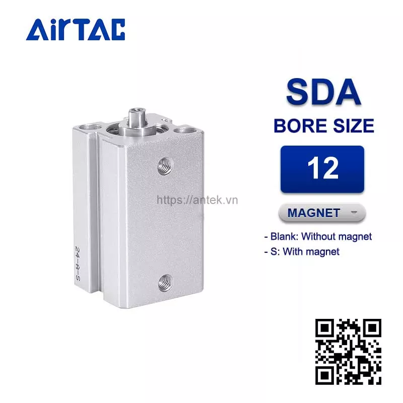 SDA12x25S Xi lanh Airtac Compact cylinder
