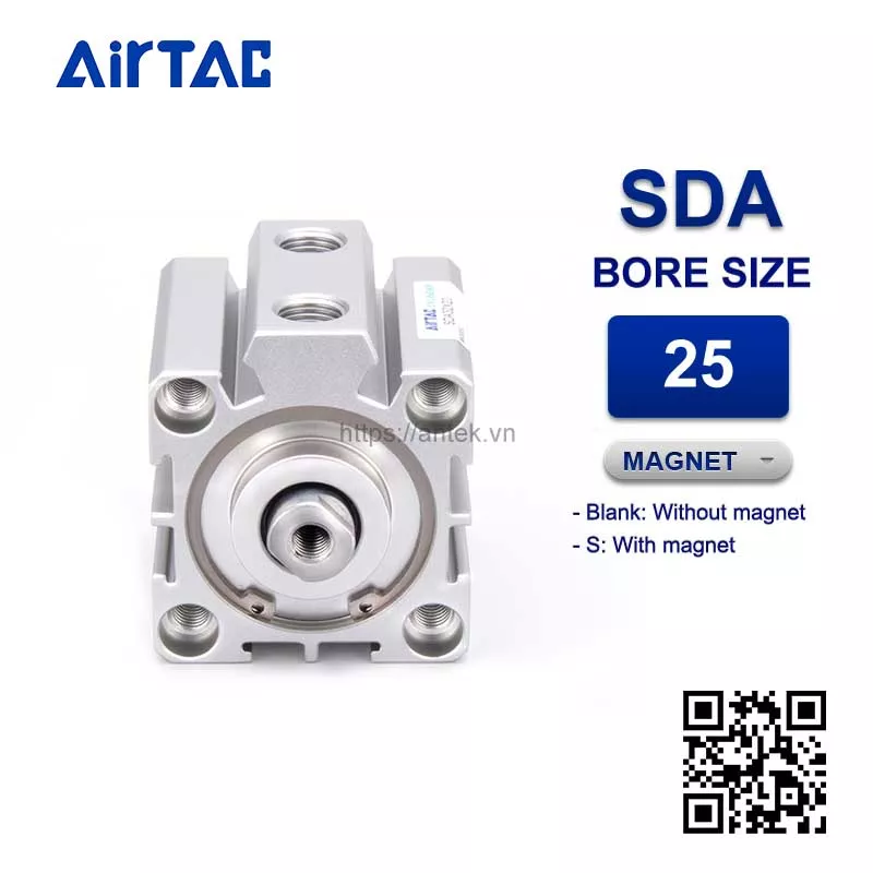 SDA25x10S Xi lanh Airtac Compact cylinder
