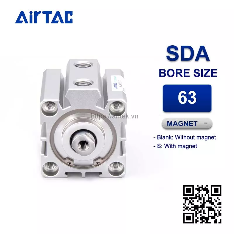 SDA63x75S Xi lanh Airtac Compact cylinder