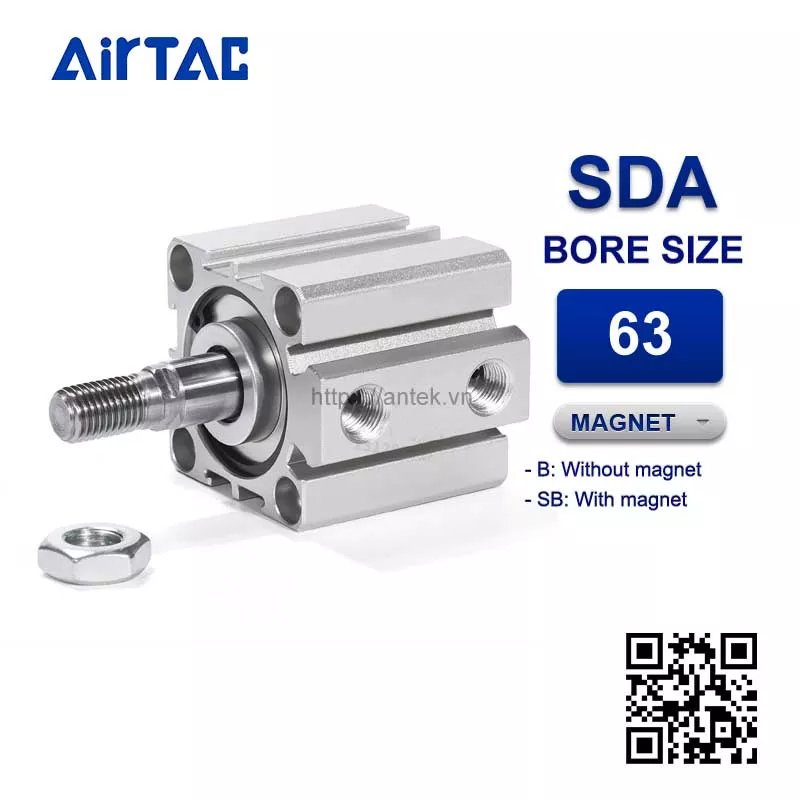 SDA63x125SB Xi lanh Airtac Compact cylinder
