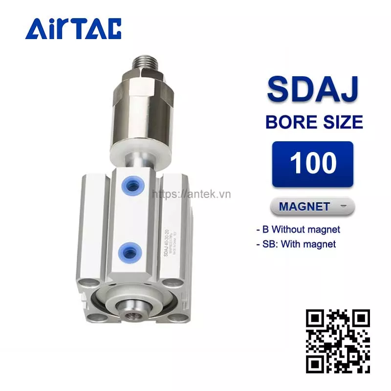 SDAJ100x15-15S Xi lanh Airtac Compact cylinder