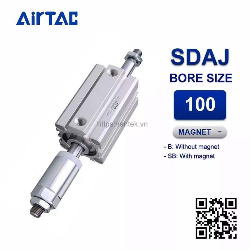 SDAJ100x20-20B Xi lanh Airtac Compact cylinder