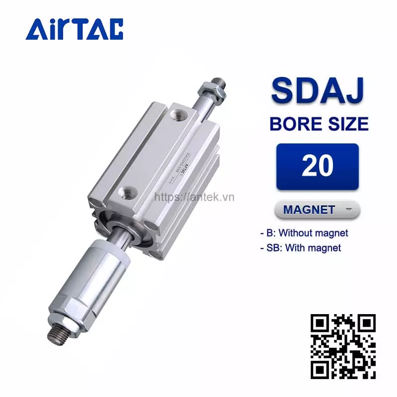SDAJ20x20-20B Xi lanh Airtac Compact cylinder