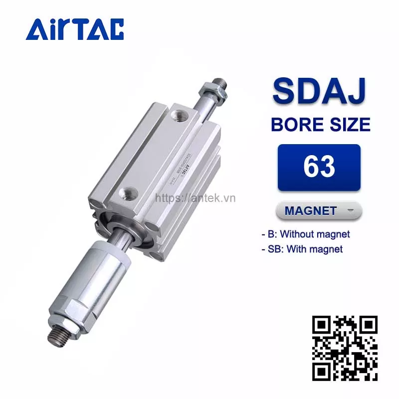 SDAJ63x10-10B Xi lanh Airtac Compact cylinder