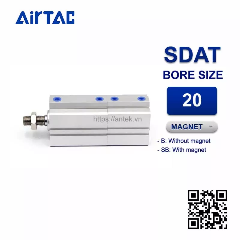 SDAT20x20x10SB Xi lanh Airtac Compact cylinder