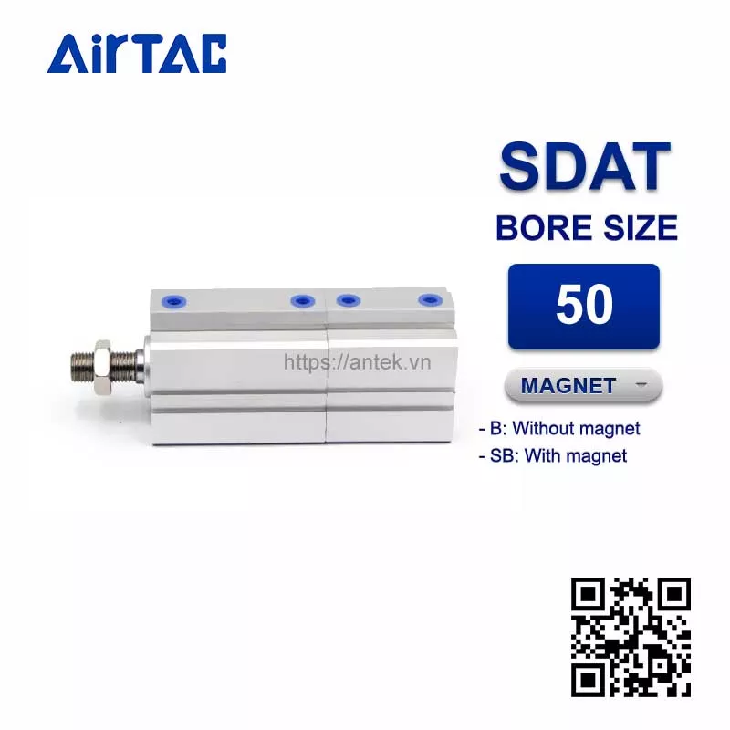 SDAT50x10x10SB Xi lanh Airtac Compact cylinder