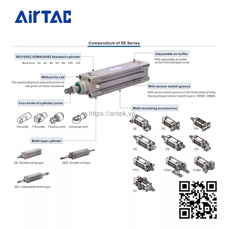 Thông tin chung Xi lanh SEJ32x80-10 series