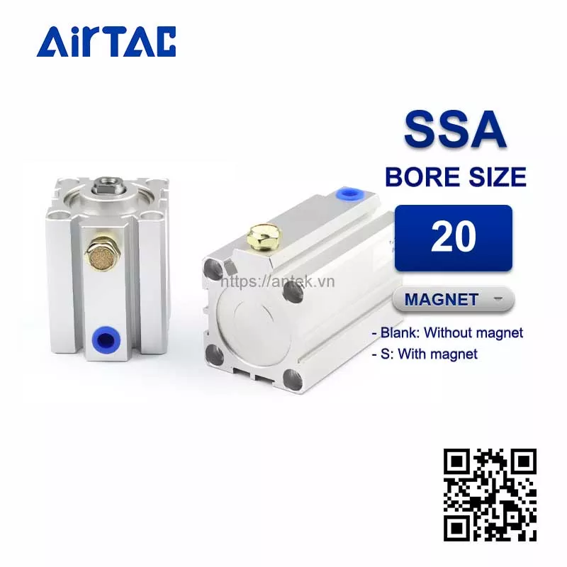SSA20x5S Xi lanh Airtac Compact cylinder