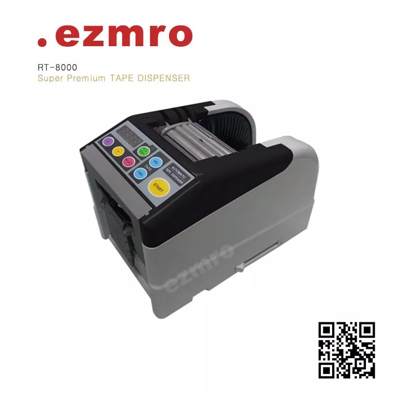 EZMRO RT-8000 Máy cắt băng keo tự động siêu cao cấp cài đặt và lưu 12 chế độ, công suất 25W, điện áp 110-220V, tốc độ cắt 200mm/s