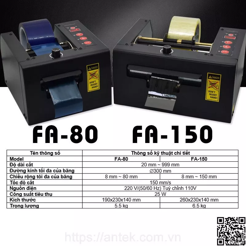 Máy cắt băng keo tự động, bán tự động Fuma FA-150
