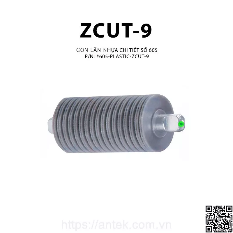 Con lăn chi tiết số 605-PLASTIC của máy cắt băng keo ZCUT-9