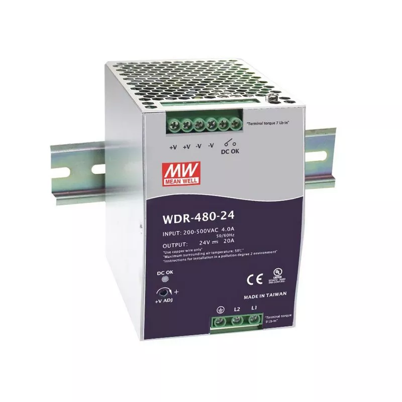 WDR-480-24 Nguồn Meanwell AC-DC DIN Rail-DIN Rail Power Supply