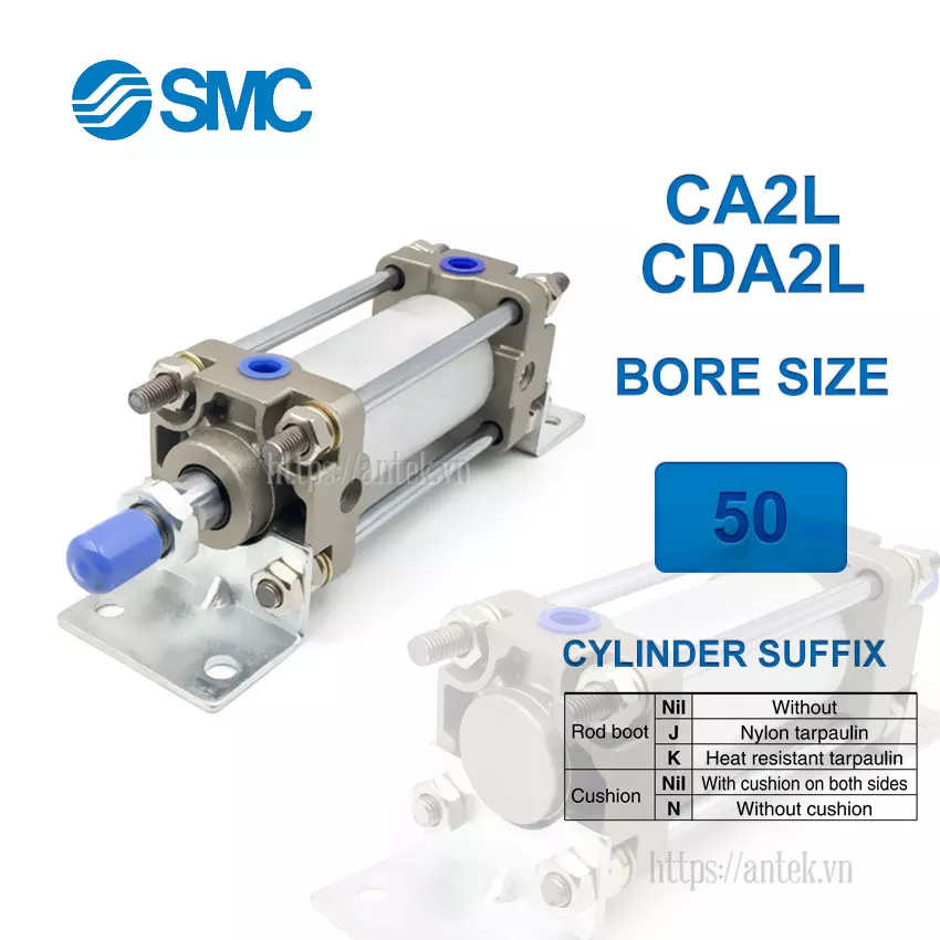 CDA2L50-100Z Xi lanh SMC