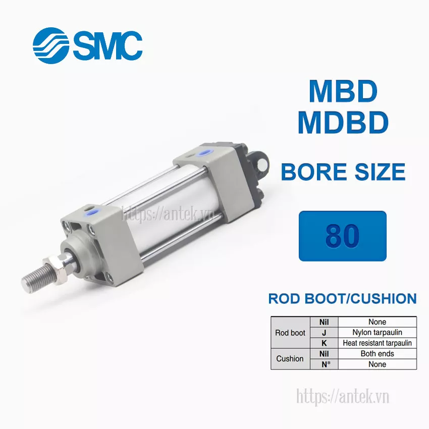 MBD80-300Z Xi lanh SMC