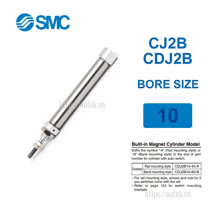 CDJ2B10-15-S Xi lanh SMC