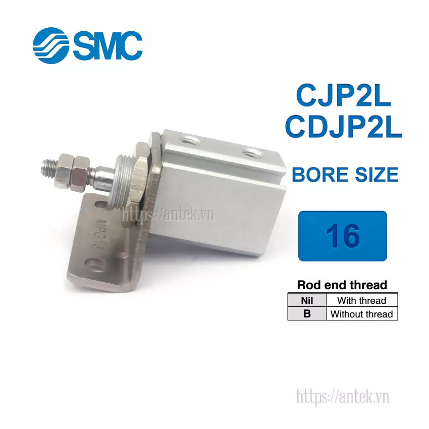 CJP2L16-25D Xi lanh SMC