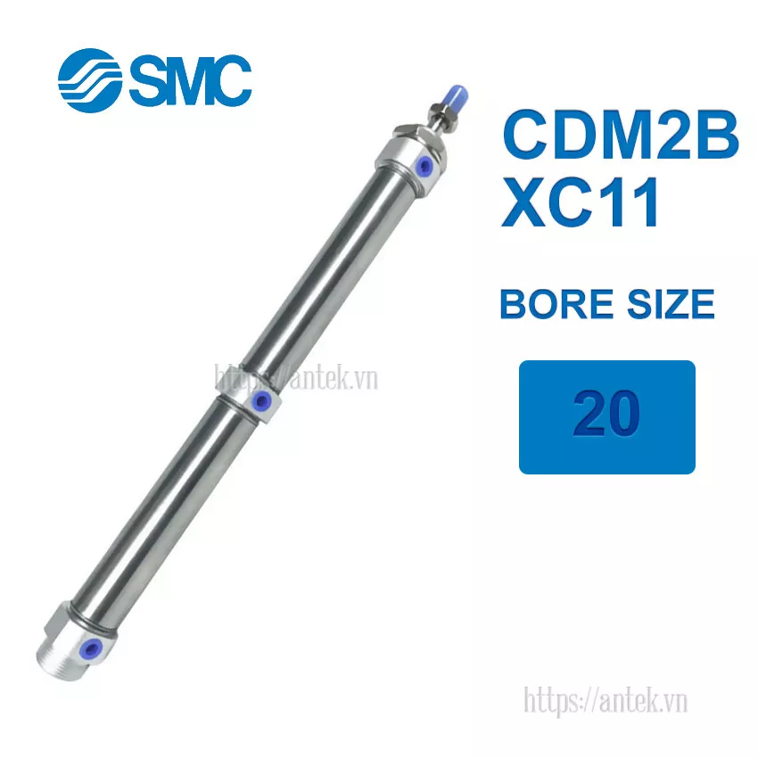 CM2B20-20+10-XC11 Xi lanh SMC