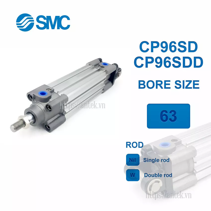 CP96SDD63-200C Xi lanh SMC