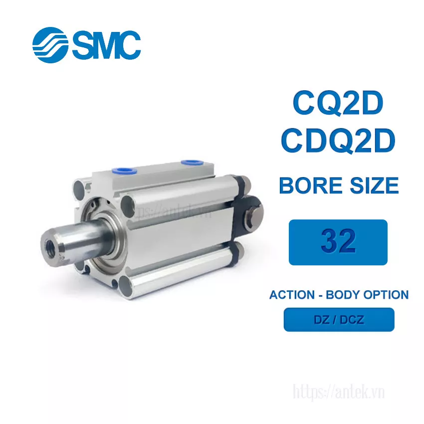 CDQ2D32-100DCZ Xi lanh SMC