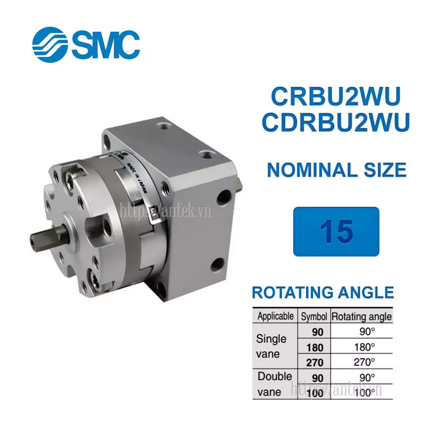 CDRBU2WU15-270S Xi lanh SMC