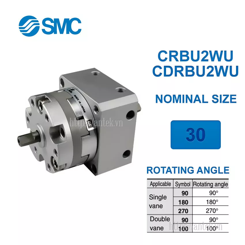 CDRBU2WU30-90S Xi lanh SMC