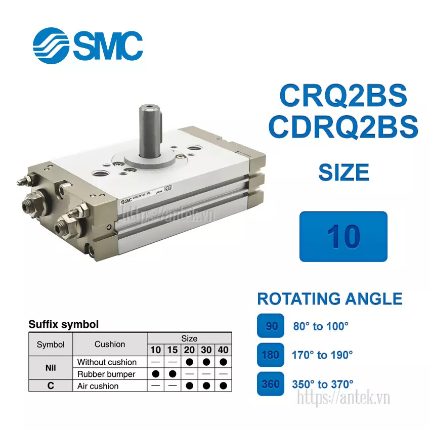 CDRQ2BS10-180C Xi lanh SMC