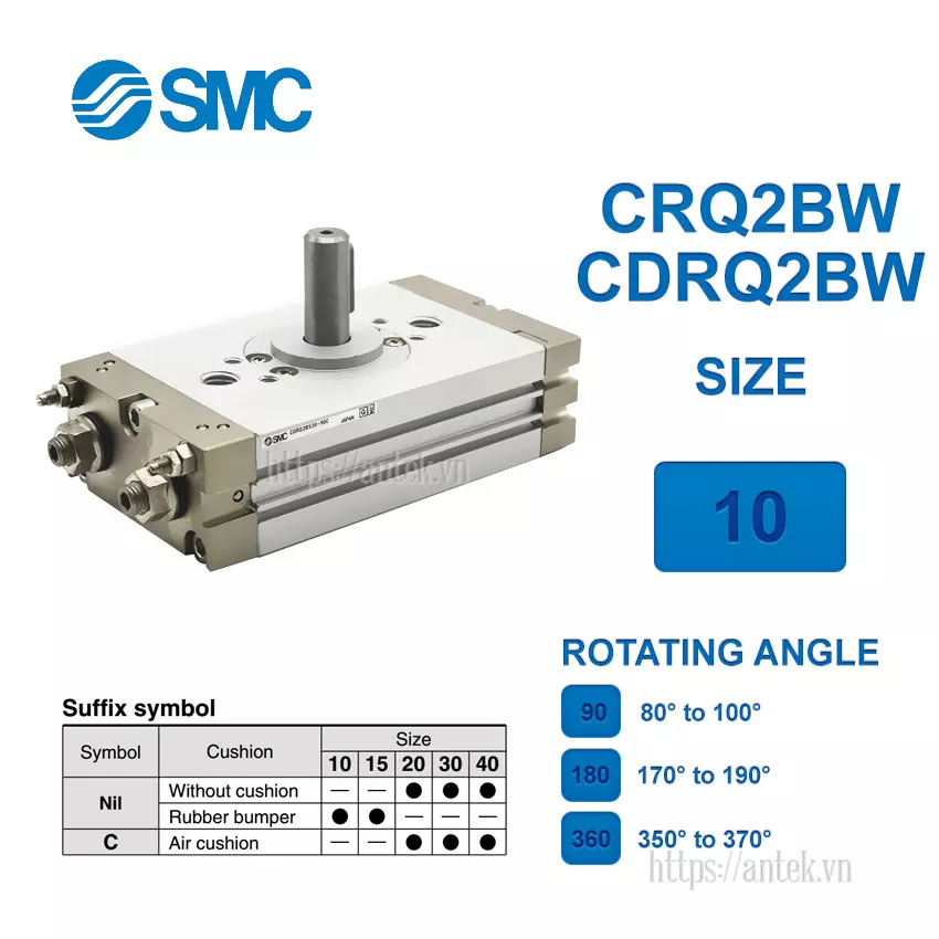 CDRQ2BW10-180C Xi lanh SMC