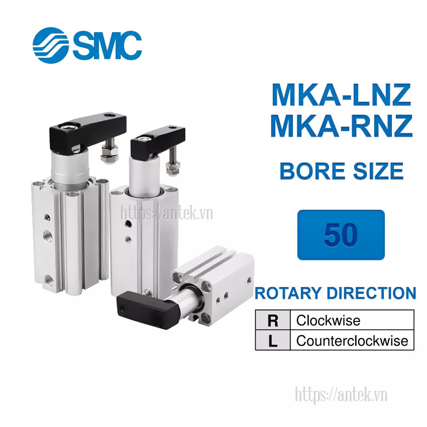 MKA50-50RNZ Xi lanh SMC